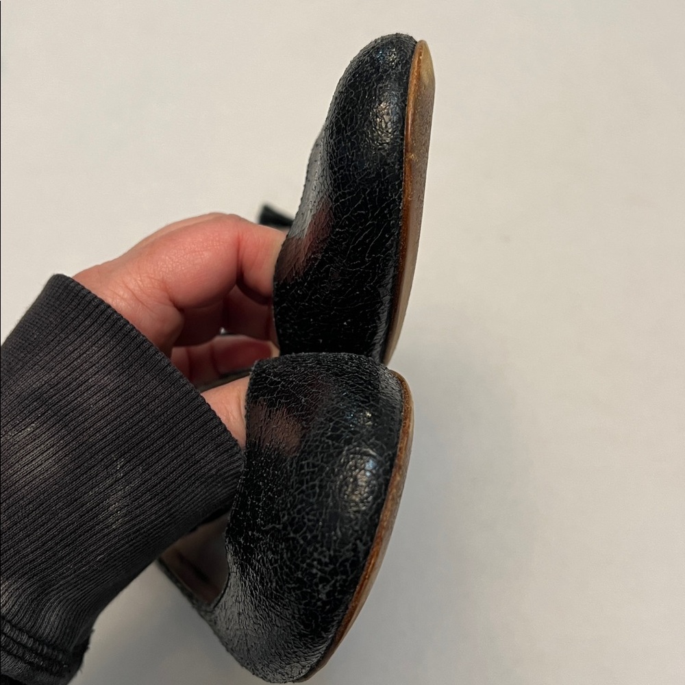 MARC BY MARC JACOBS BALLERINAS WITH BOW BLACK PATENT LEATHER SIZE 40=10 - Picture 10 of 14